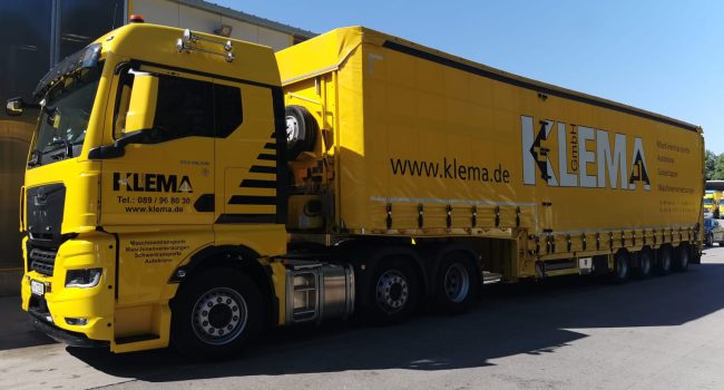 Klema Maschinentransport LKW